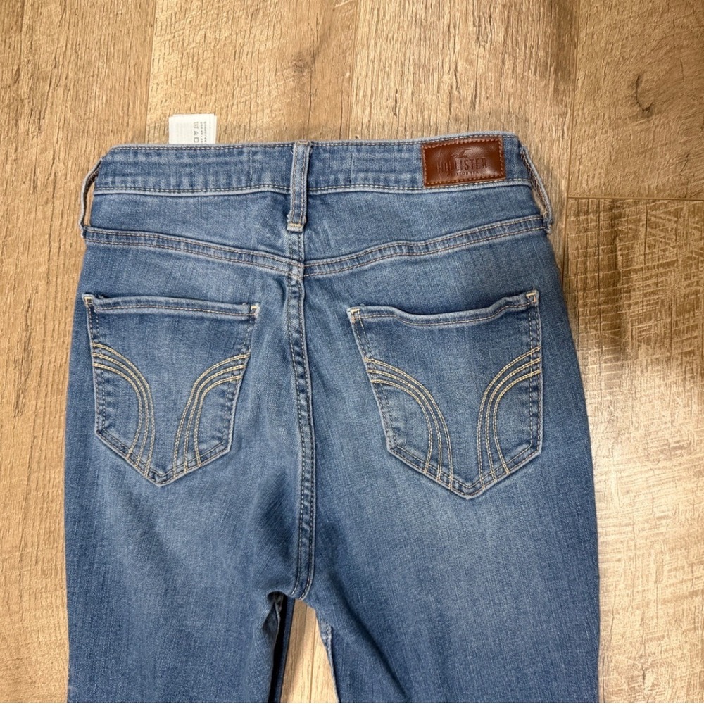 Hollister Ultra High-Rise Super Skinny Distressed Jeans Blue W26 L28 Size 3R - Picture 7 of 10